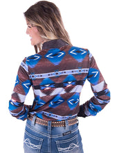 Load image into Gallery viewer, Cowgirl Tuff Aztec Sport Jersey Pullover - 100628