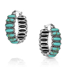 Load image into Gallery viewer, Montana Silversmiths Turquoise Run Earrings - ER4772