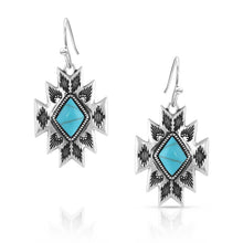 Load image into Gallery viewer, Montana Silversmiths Turquoise Star Earrings - ER5036
