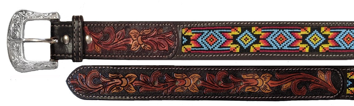 Twisted X Men's Beaded Leather Belt