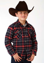Load image into Gallery viewer, Roper Boys Plaid Flannel Shirt   03-397-0119-5685
