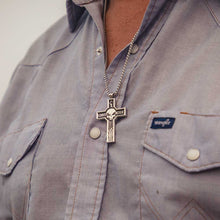 Load image into Gallery viewer, Montana Silversmiths Combat Zone Cross Necklace - CKNC5105