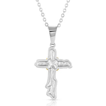 Load image into Gallery viewer, Montana Silversmiths Rugged Faith Cross Necklace - NC3425