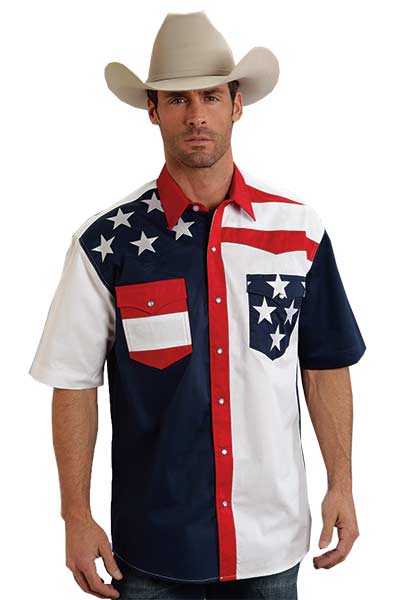 Roper Mens Americana Shirt - 03-002-0185-0304