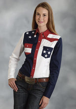 Load image into Gallery viewer, Roper Womens Americana Shirt - 03-050-0185-0304