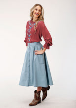 Load image into Gallery viewer, Roper Denim Skirt - 03-060-0594-7082