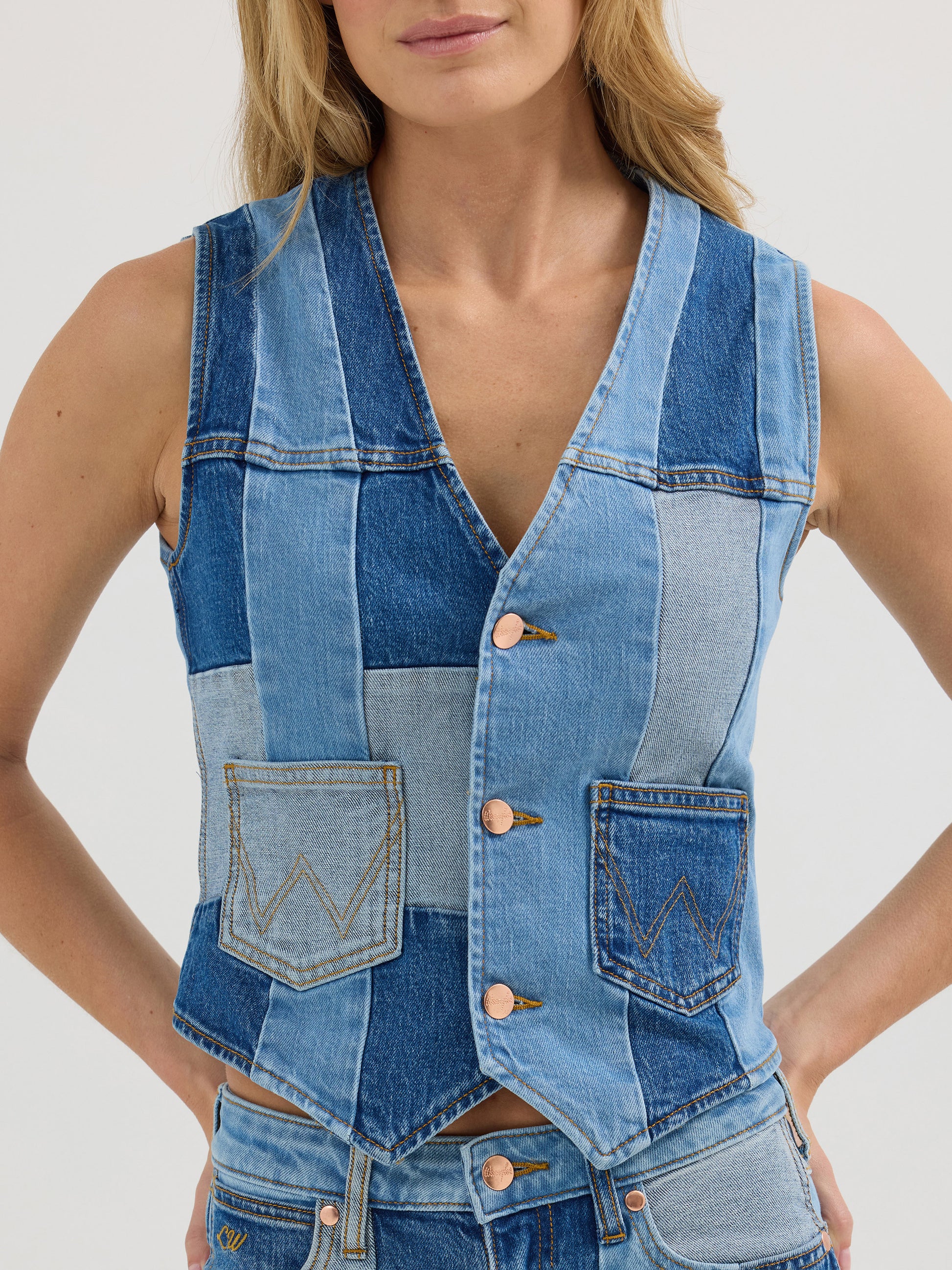 Wrangler® X Lainey Wilson Patchwork Vest - 2360674