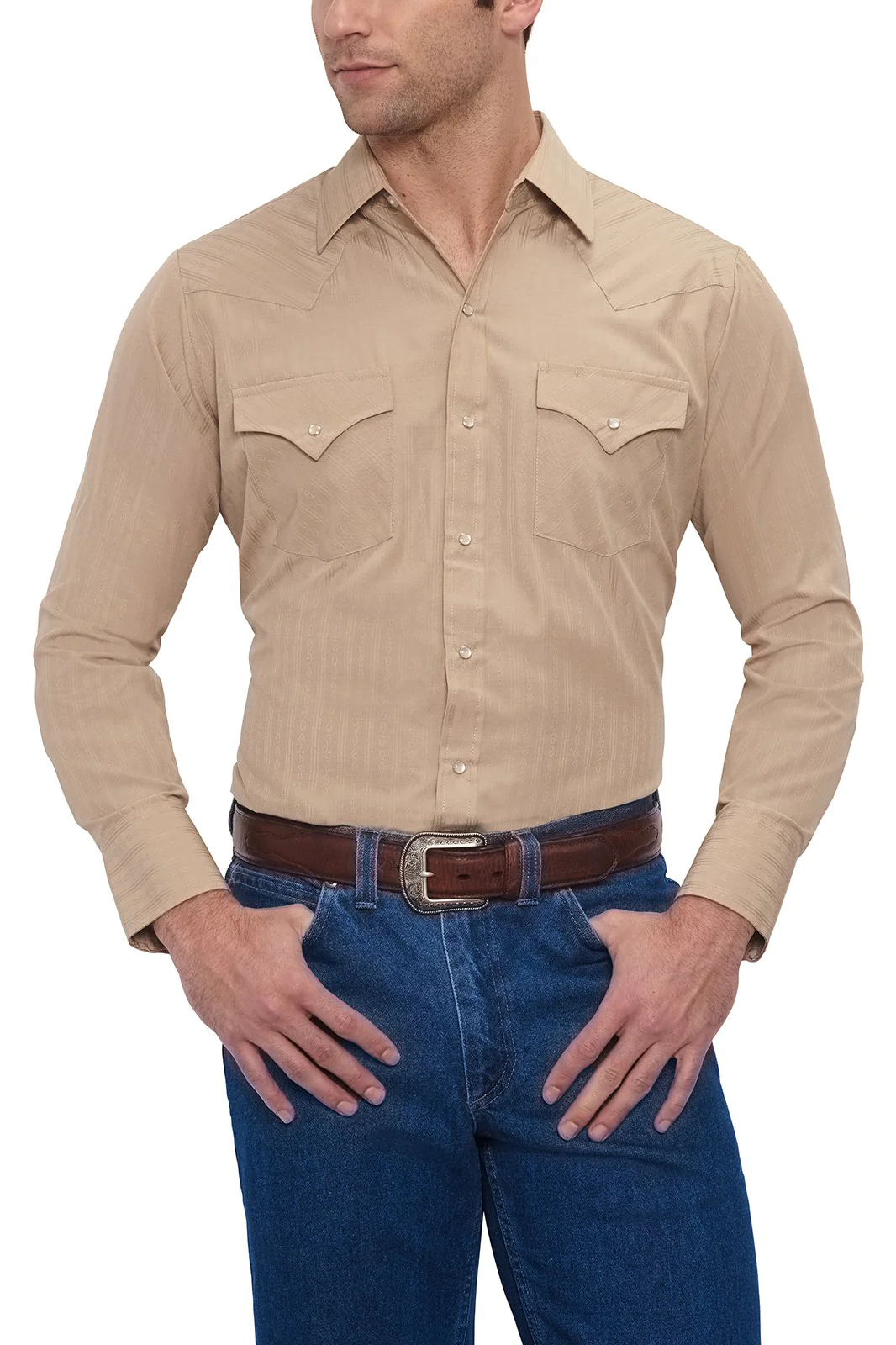 Ely & Walker Tone on Tone Western Shirt - 15201934