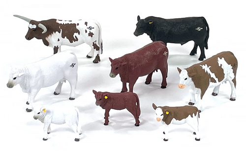 Big Country Toys 8-Piece Cattle Set - 502