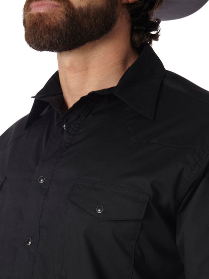 Wrangler Sport Western Snap Shirt - 71105BK