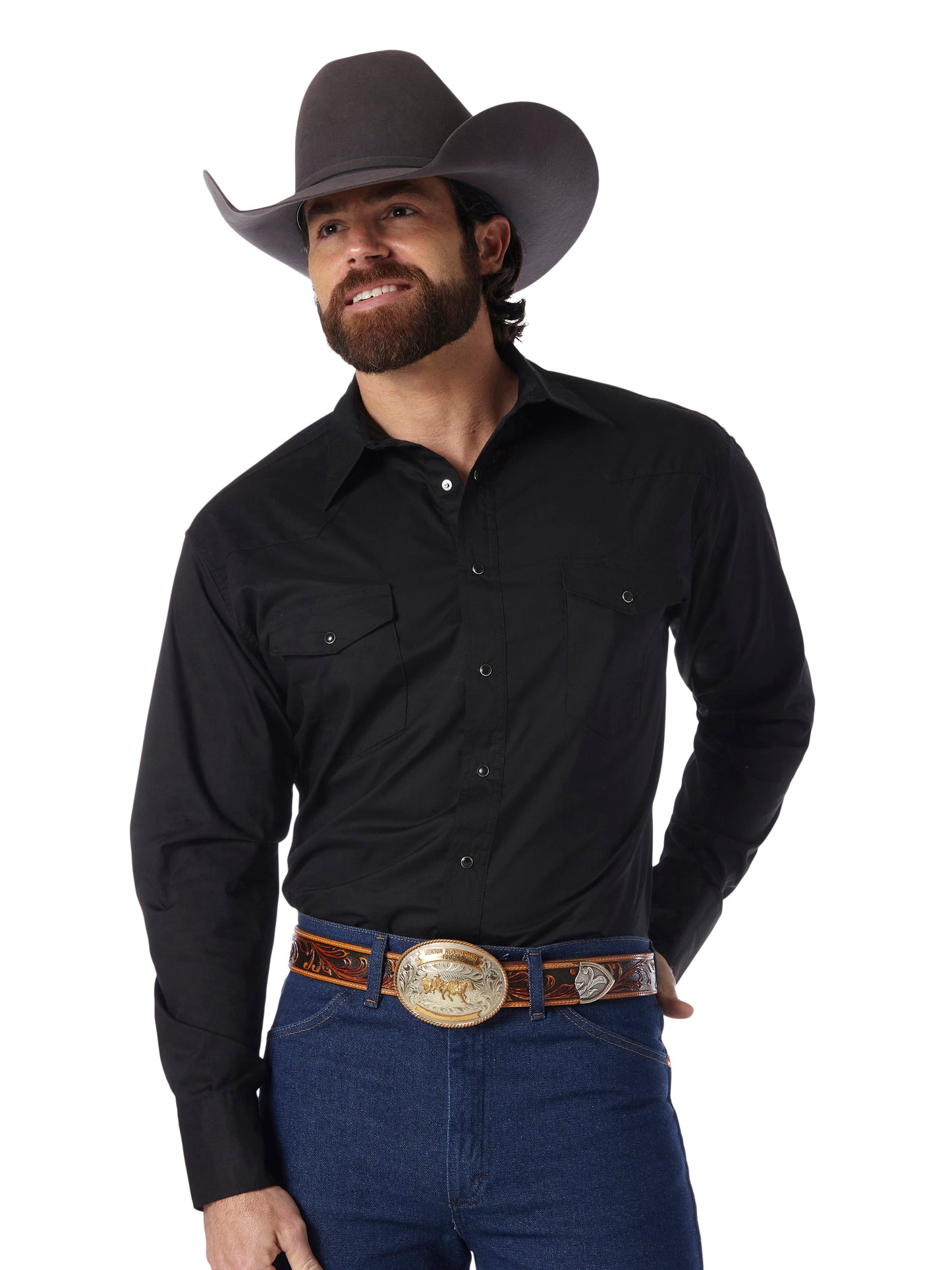 Wrangler Sport Western Snap Shirt - 71105BK