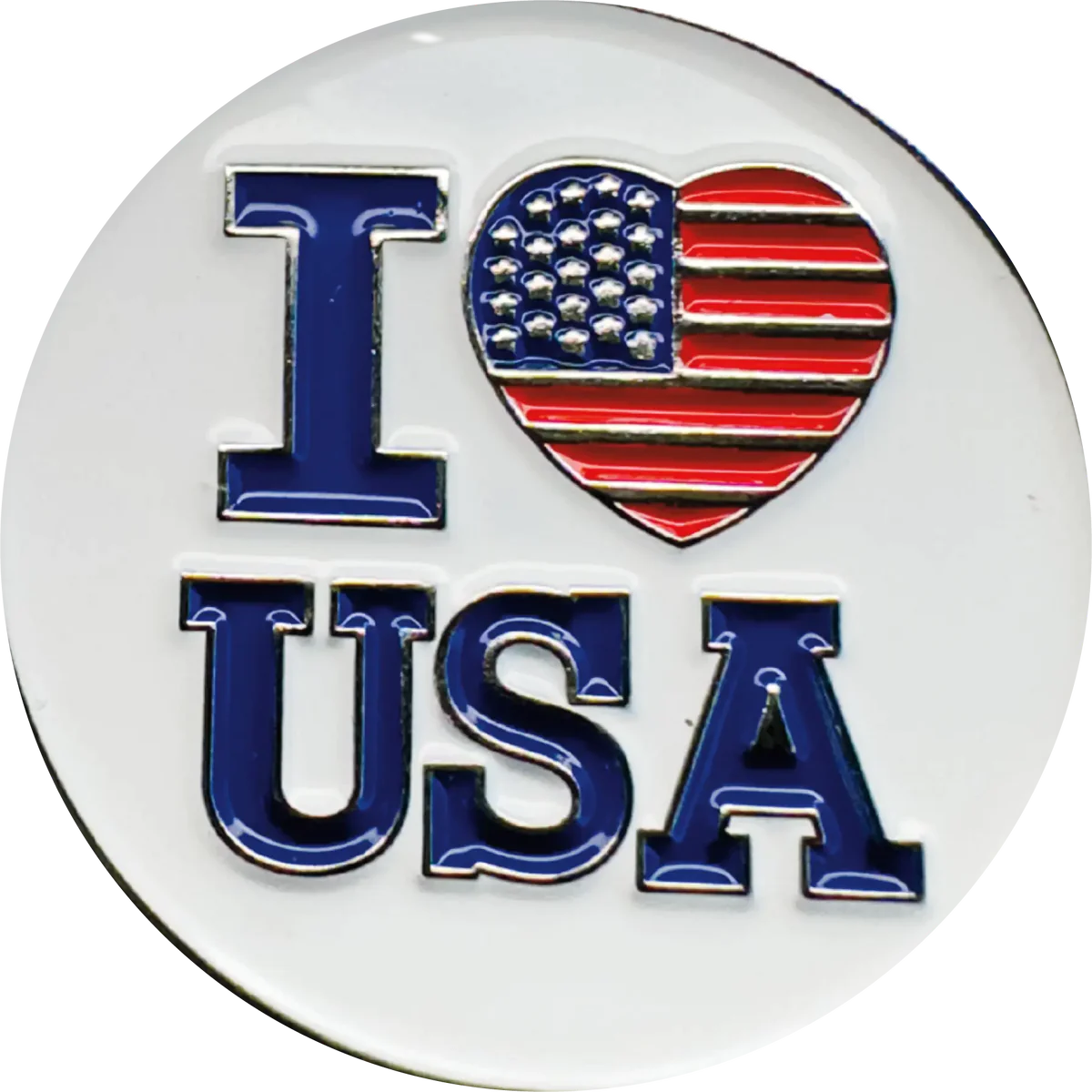 I Love The USA Hat Pin