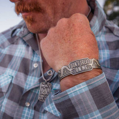 Montana Silversmiths Don't Tread On Me Cuff Bracelet - BC5493MA