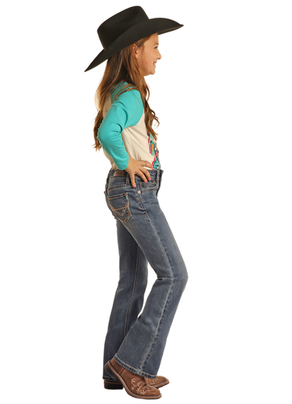 Rock and Roll Cowgirl Boot Cut Jeans - BG4MD02553