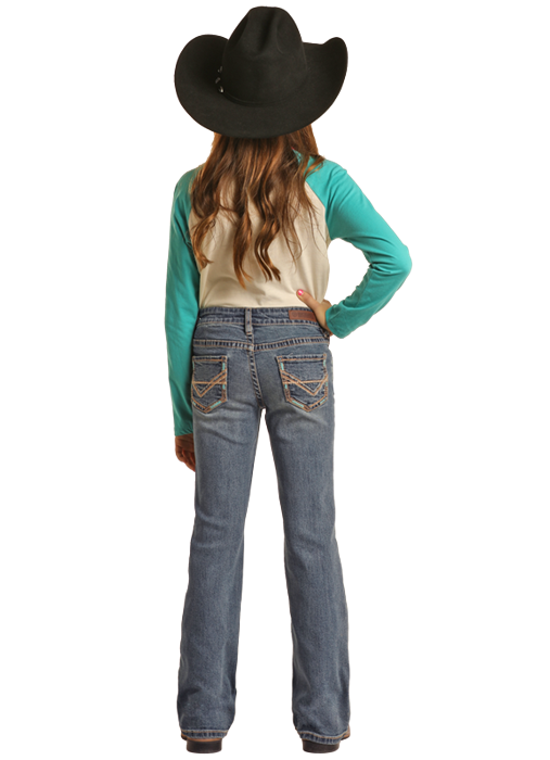 Rock and Roll Cowgirl Boot Cut Jeans - BG4MD02553