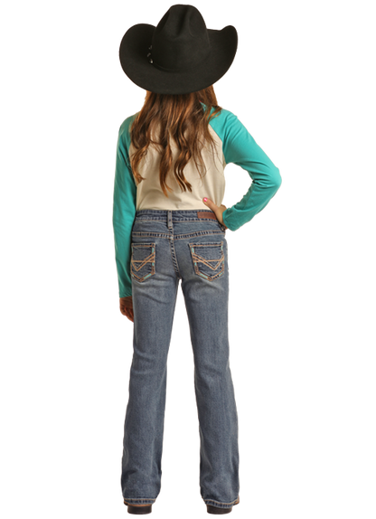 Rock and Roll Cowgirl Boot Cut Jeans - BG4MD02553