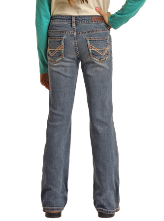 Rock and Roll Cowgirl Boot Cut Jeans - BG4MD02553