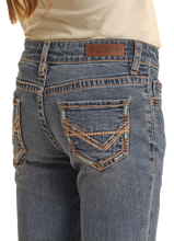 Load image into Gallery viewer, Rock and Roll Cowgirl Boot Cut Jeans - BG4MD02553