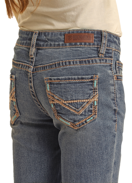 Rock and Roll Cowgirl Boot Cut Jeans - BG4MD02553