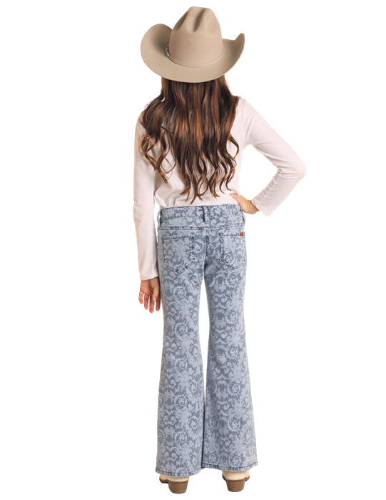 Rock and Roll Cowgirl Button Flare Jeans - BG6PD04754