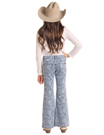 Rock and Roll Cowgirl Button Flare Jeans - BG6PD04754