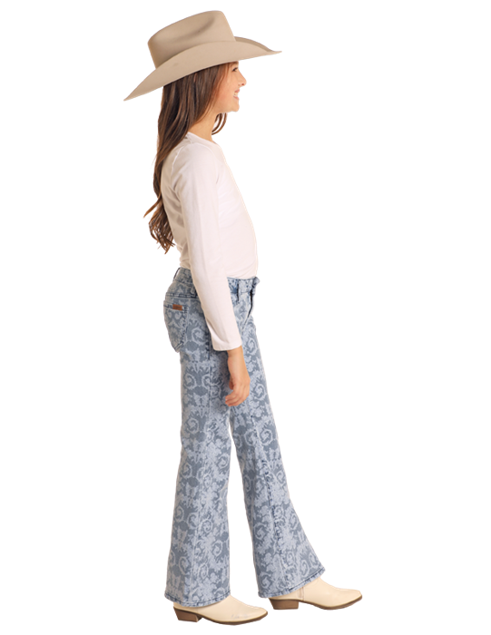 Rock and Roll Cowgirl Button Flare Jeans - BG6PD04754