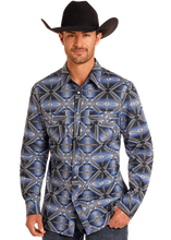 Load image into Gallery viewer, Rock &amp; Roll Denim Modern Fit Snap Shirt - BMN2S04712