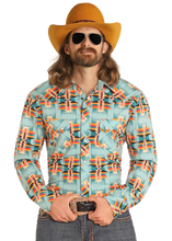 Load image into Gallery viewer, Rock &amp; Roll Denim Modern Fit Snap Shirt - BMN2S04727