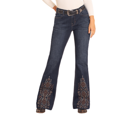 Rock and Roll Embroidered Trouser - BW5MD04789