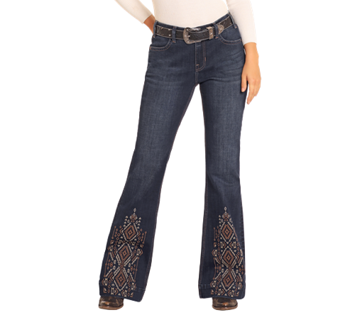 Rock and Roll Embroidered Trouser - BW5MD04789