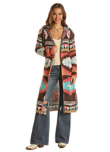 Load image into Gallery viewer, Rock &amp; Roll Hooded Cardigan - BW95T02022