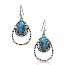 Load image into Gallery viewer, Montana Silversmiths Double Rope Turquoise Earrings - ER4376TQ