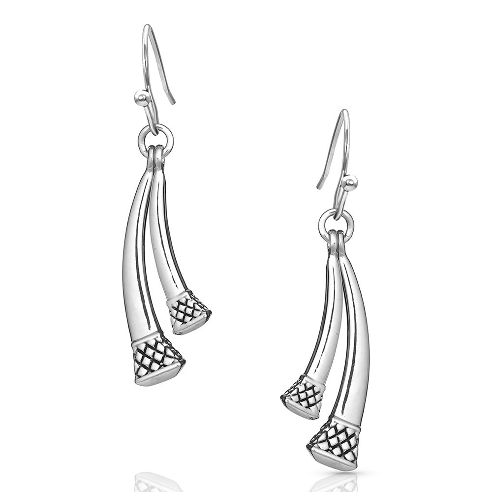 Montana Silversmiths Due Horseshoe Nail Earrings - ER4791