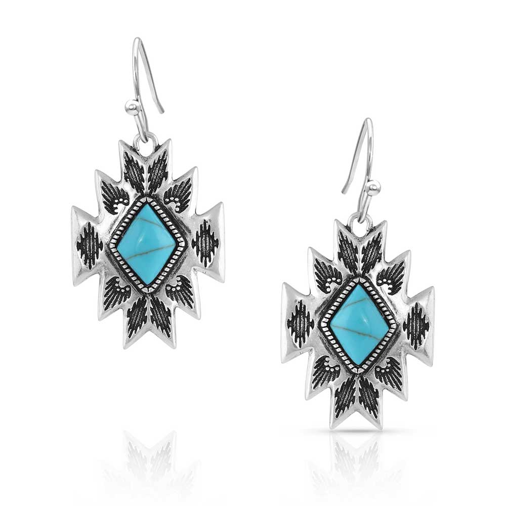 Montana Silversmiths Turquoise Star Earrings - ER5036