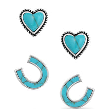 Load image into Gallery viewer, Montana Silversmiths Turquoise Earring Set - ER5807