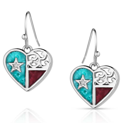 Montana Silversmiths Love For Texas Earrings - ER5818