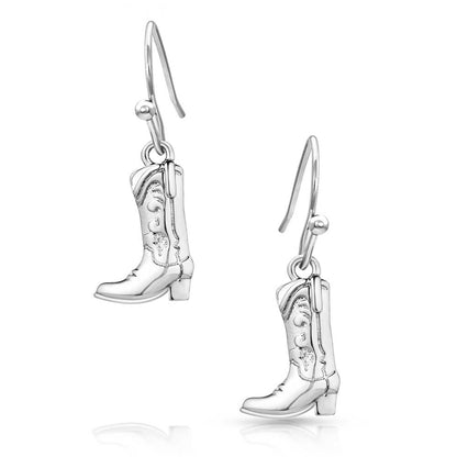 Montana Silversmiths Sculpted Cowboy Boot Earrings - ER5866