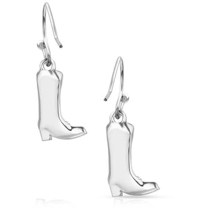 Montana Silversmiths Sculpted Cowboy Boot Earrings - ER5866