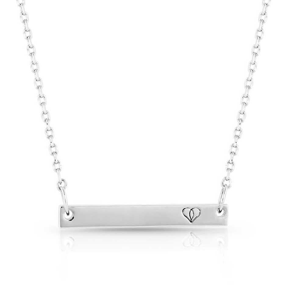 Montana Silversmiths Fearless Faith Bar Necklace - FFNC5061S