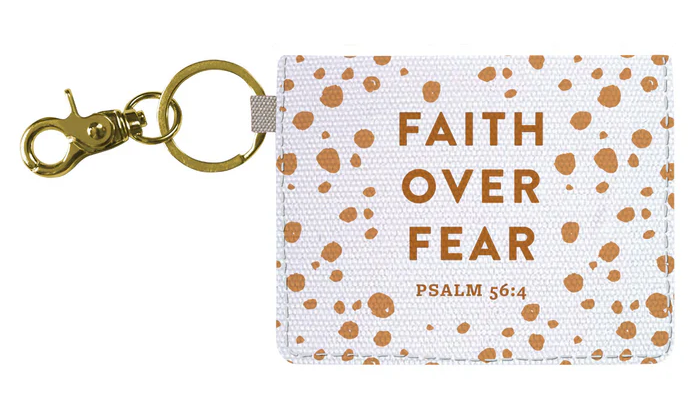 Faith Over Fear ID Wallet with Keychain - GTKC106