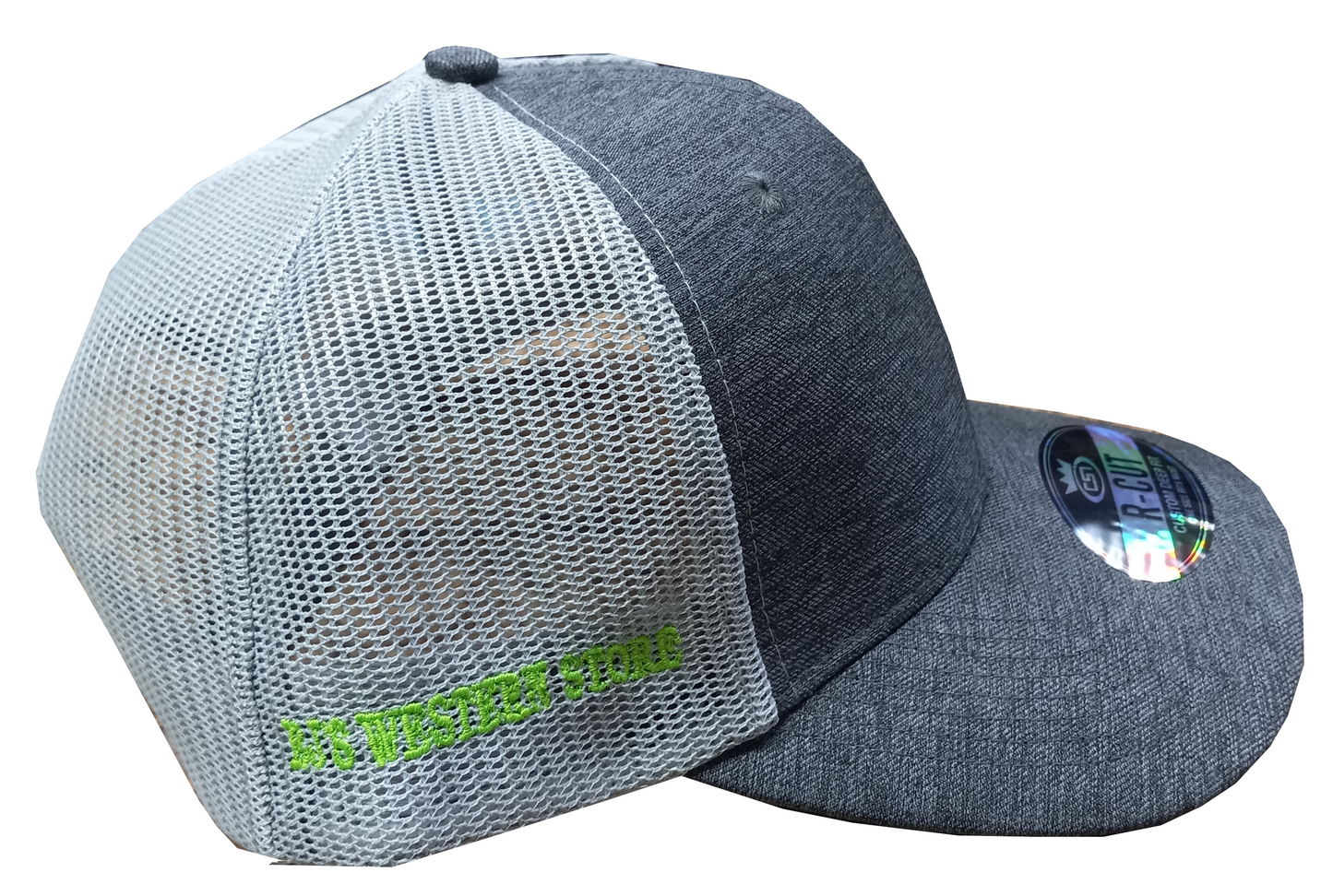 BJ's Western Cap - Heather Grey/Neon Green