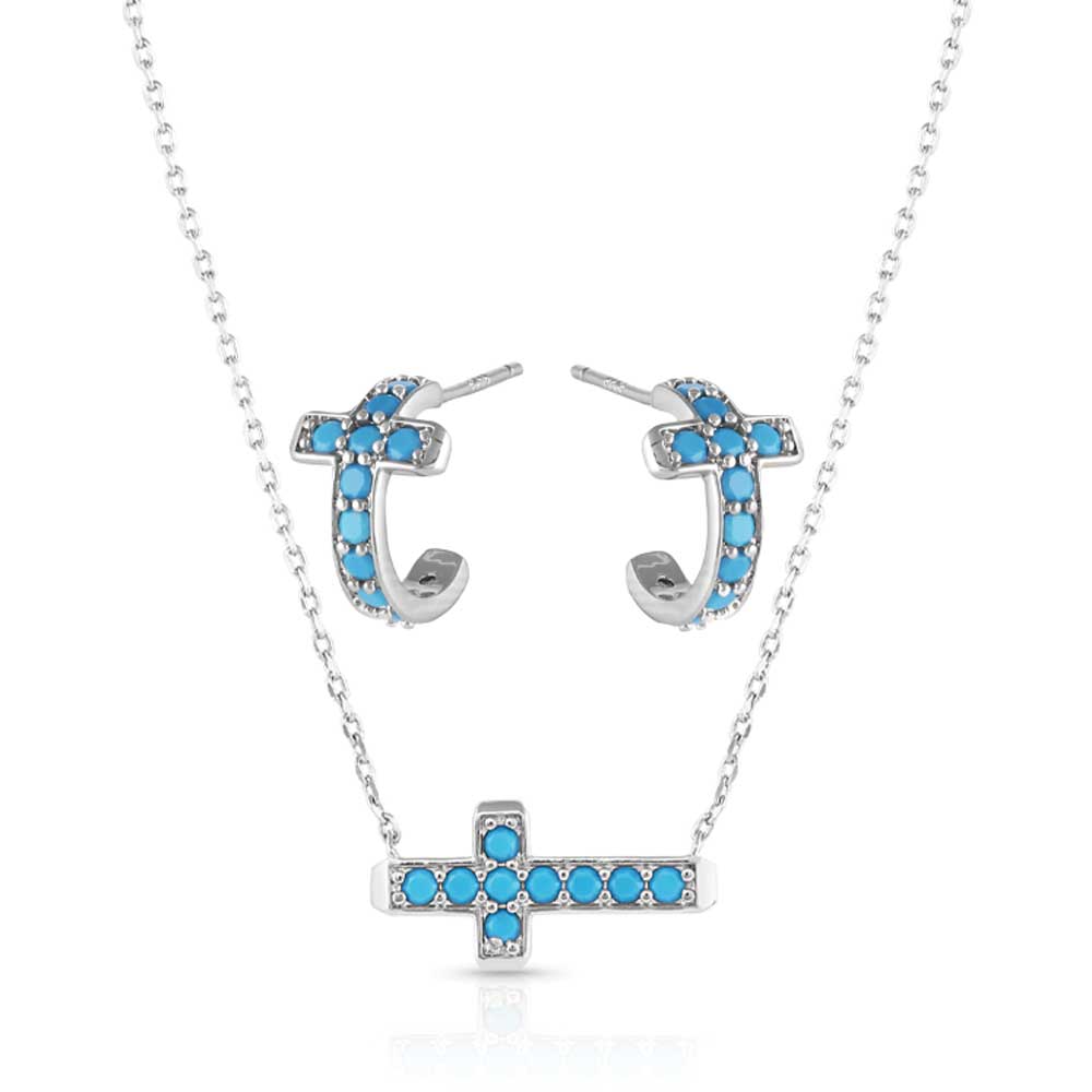 Montana Silversmiths Hold Tight Cross Jewelry Set - JS5523