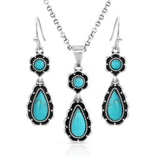 Load image into Gallery viewer, Montana Silversmiths Spring Showers Turquoise Jewelry Set - JS5632
