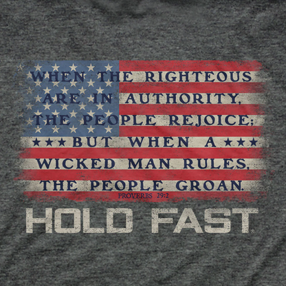 Hold Fast The Righteous Graphic Tee - KHF4405