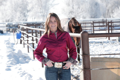 Cinch Button Up Ladies Shirt - MSW9165041