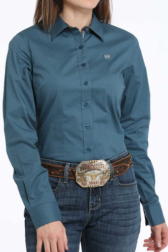 Cinch Button Up Ladies Shirt - MSW9165060