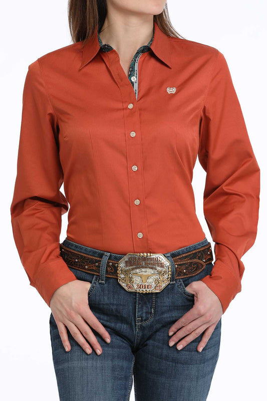 Cinch Button Up Ladies Shirt - MSW9165063