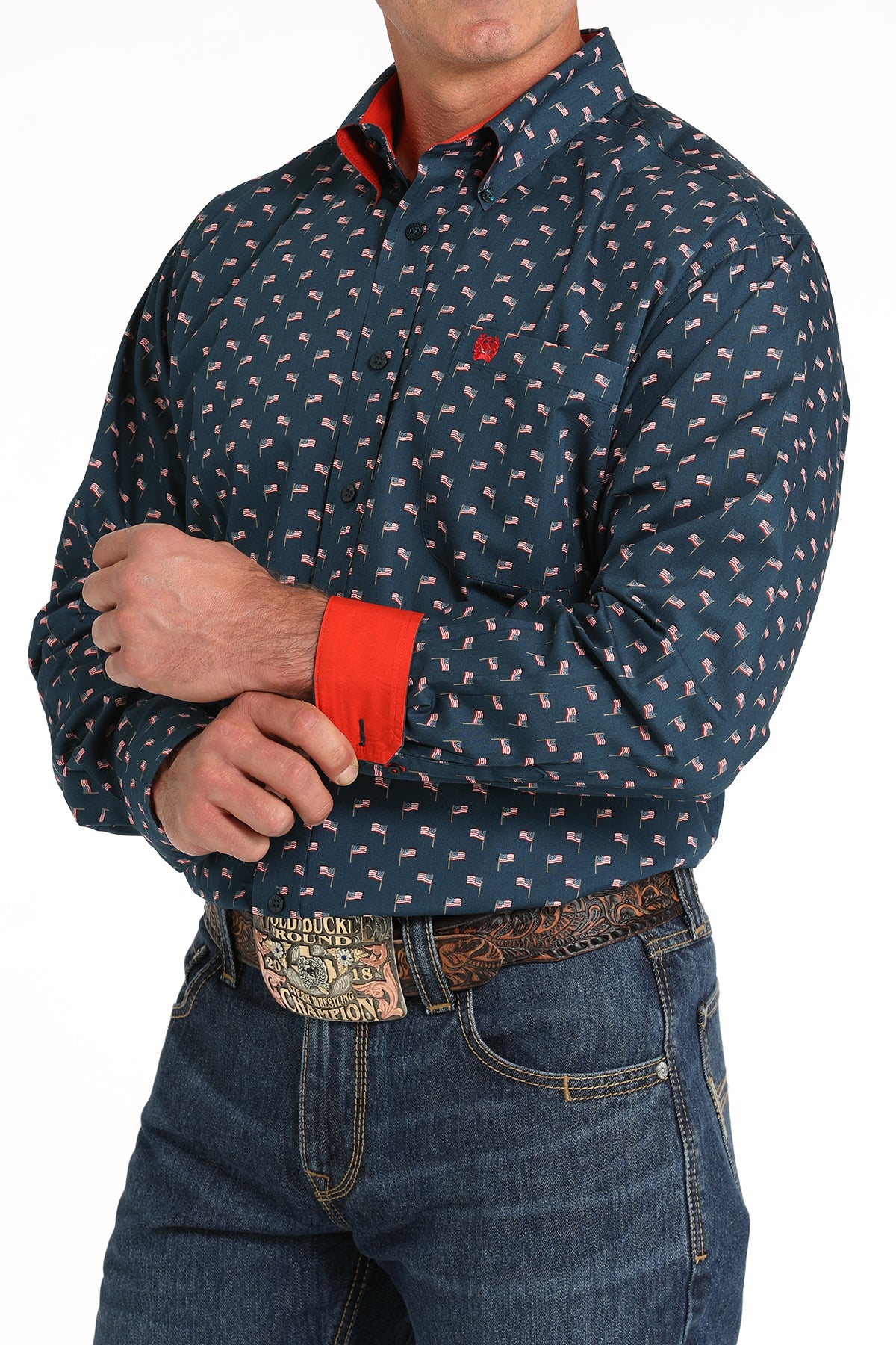 Cinch Button Down Shirt - MTW1105806