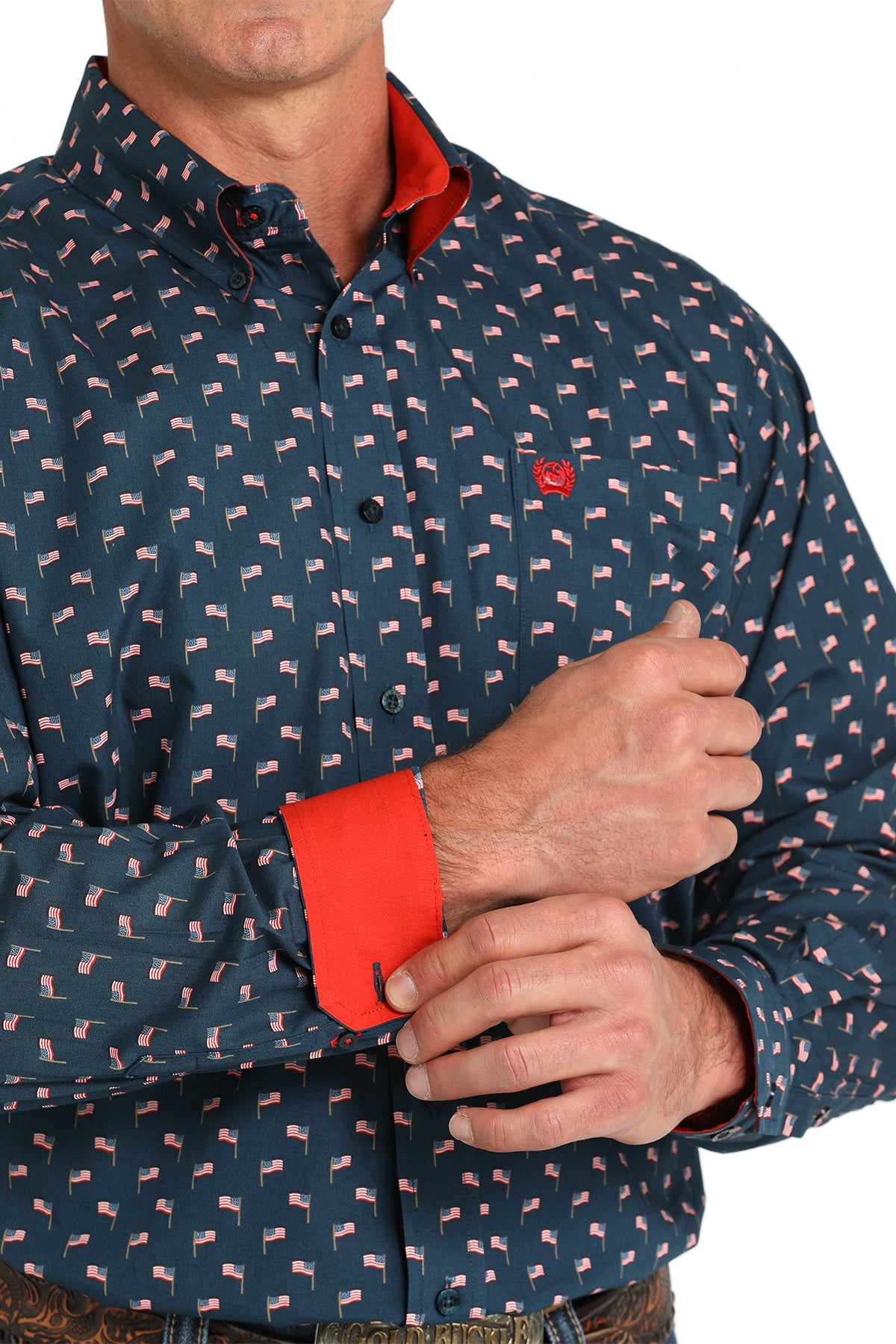 Cinch Button Down Shirt - MTW1105806