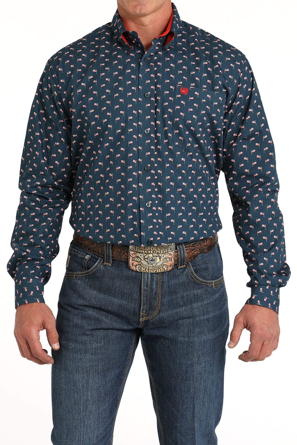 Cinch Button Down Shirt - MTW1105806